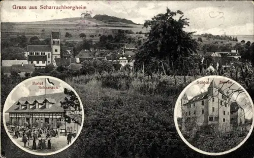 Ak Scharrachbergheim Elsass Bas Rhin, Schloss und Hotel