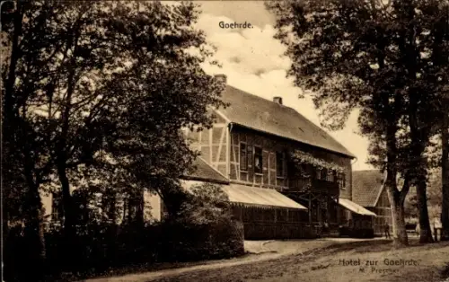 Ak Göhrde Niedersachsen, Blick auf das Hotel, M. Prescher