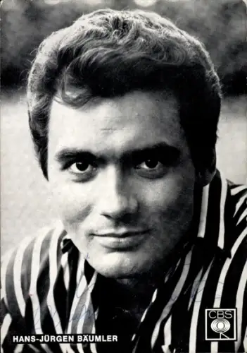 Ak Eiskunstläufer und Sänger Hans Jürgen Bäumler, Portrait, Autogramm