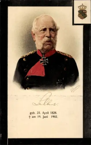 Künstler Litho Donadini, Antonio Ermenegildo, König Albert von Sachsen, Portrait