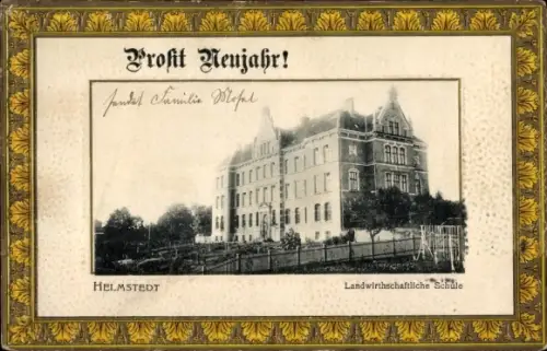 Passepartout Ak Helmstedt in Niedersachsen, Landwirtschaftliche Schule