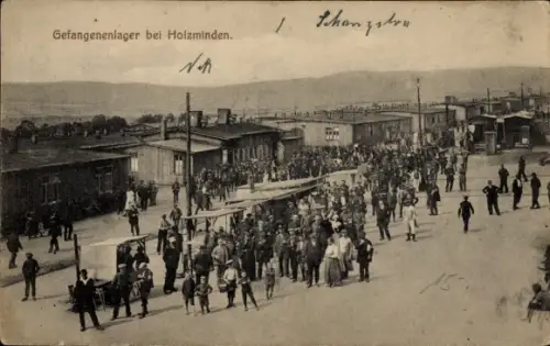 Ak Holzminden an der Weser, Kriegsgefangenenlager