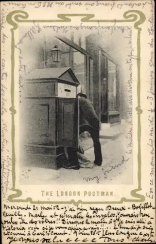 Passepartout Ak London England, the London Postman