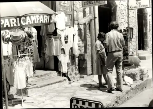 Foto Paphos Zypern, Geschäft, Passanten
