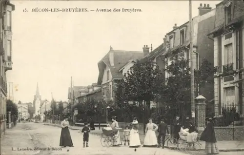 CPA Bécon les Bruyères Hauts de Seine, Avenue des Bruyères