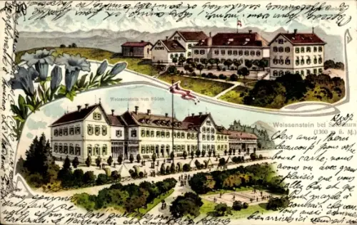Litho Oberdorf Kanton Solothurn, Kurhaus Weissenstein