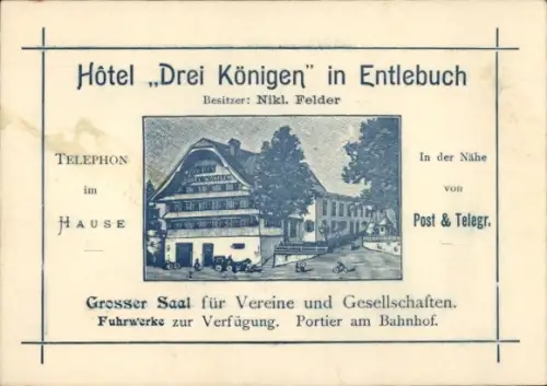 Ak Entlebuch Kanton Luzern, Hotel Drei Königen