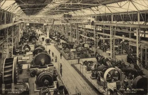 Ak Bern Stadt Schweiz, Landes-Ausstellung 1914, Maschinenhalle