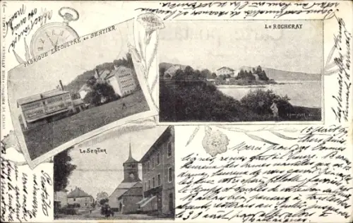 Ak Le Sentier Kanton Waadt, Fabrik, Le Rocheray