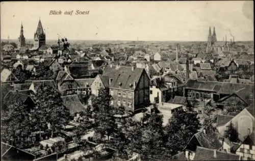 Ak Soest in Westfalen, Stadtpanorama