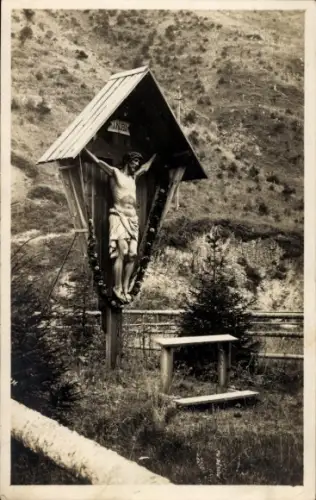 Ak Mariazell Steiermark, Tirolerkreuz in der Walster