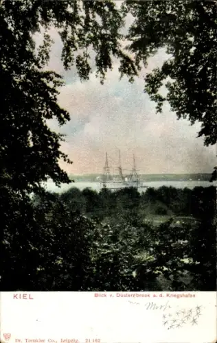 Ak Düsternbrook Kiel, Kriegshafen
