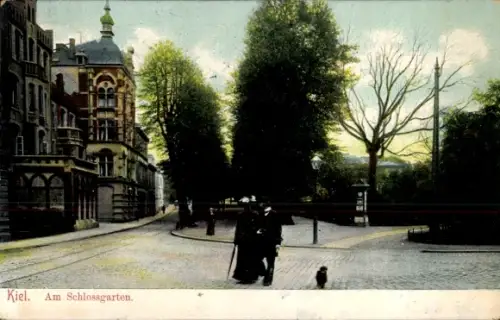 Ak Kiel in Schleswig Holstein, Schlossgarten