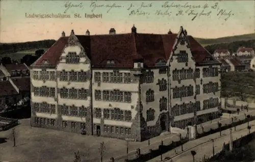 Ak St. Ingbert im Saarland, Ludwigsschulhaus, St. Ingbert