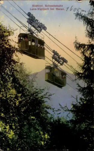 Ak Lana Südtirol, Schwebebahn zum Vigiljoch