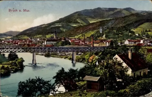 Ak Bruck an der Mur Steiermark, Gesamtansicht