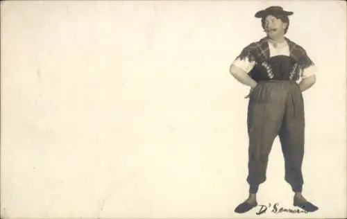 Ak Mann in Tracht, D'Senner