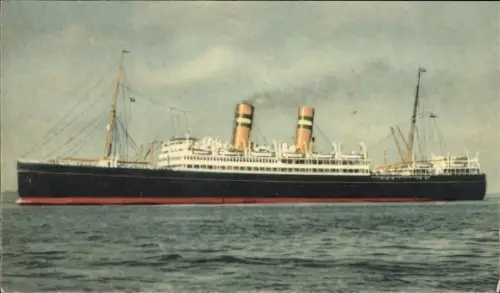 Ak SS Veendam, HAL, Passagierschiff