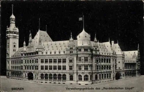 Ak Hansestadt Bremen,  Verwaltungsgebäude des Norddeutschen Lloyd