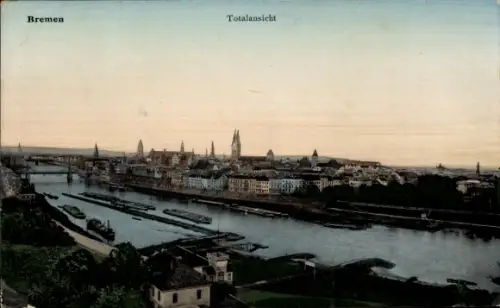 Ak Hansestadt Bremen, Totalansicht
