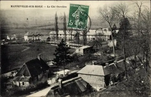 Ak Manneville Eure, La Cite Ouvriere