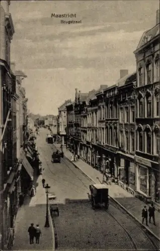 Ak Maastricht Limburg Niederlande, Brugstraat