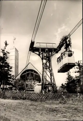 Ak Oberwiesenthal im Erzgebirge, Fichtelberg, Schwebebahn