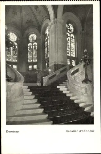 Ak La Haye Den Haag Südholland Niederlande, Le Palais de la Paix, Eeretrap, Treppe