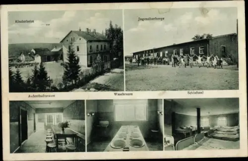 Ak Hormersdorf Zwönitz im Erzgebirge Sachsen, Kinderheim und Jugendherberge, Innenansicht