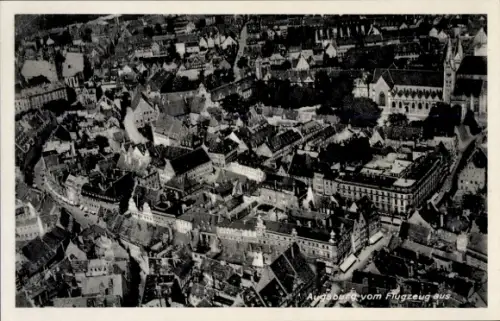 Ak Augsburg in Schwaben, Fliegeraufnahme
