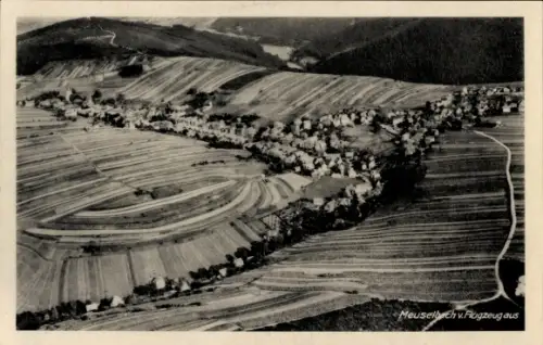 Ak Meuselbach in Thüringen, Luftaufnahme