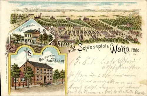 Litho Wahn Köln, Schießplatz Wahn, Bahnhof, Restauration von Peter Bädorf