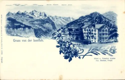 Ak Kanton Bern, Insenfluh, Hotel und Pension Alpina