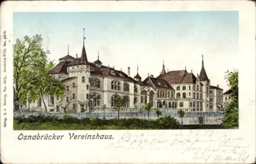 Golden Windows Leuchtfenster Ak Osnabrück in Niedersachsen, Osnabrücker Vereinshaus