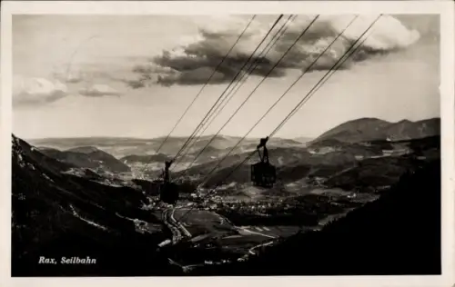 Ak Hirschwang Reichenau an der Rax Niederösterreich, Seilbahn