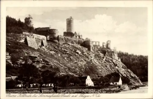 Ak Raabs an der Thaya in Niederösterreich, Ruine Kollmitz