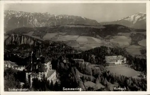 Ak Semmering in Niederösterreich, Südbahnhotel, Kurhaus