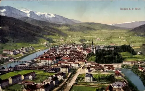 Ak Bruck an der Mur Steiermark, Gesamtansicht