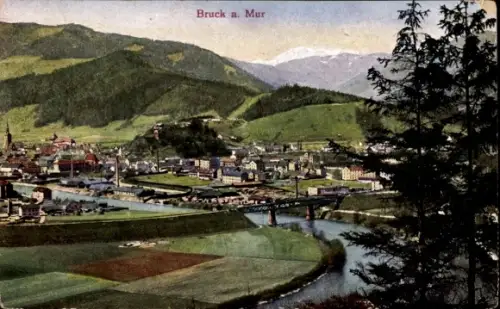 Ak Bruck an der Mur Steiermark, Gesamtansicht