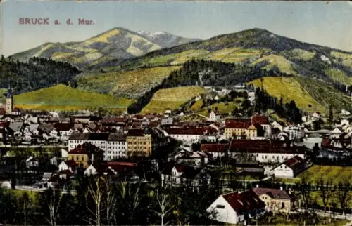 Ak Bruck an der Mur Steiermark, Totale