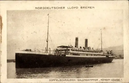 Ak Doppelschrauben Salondampfer Königin Louise, Norddeutscher Lloyd