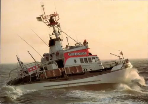 Ak Seenotkreuzer mit Tochterboot der 23 m-Klasse, Fritz Behrens, DGzRS