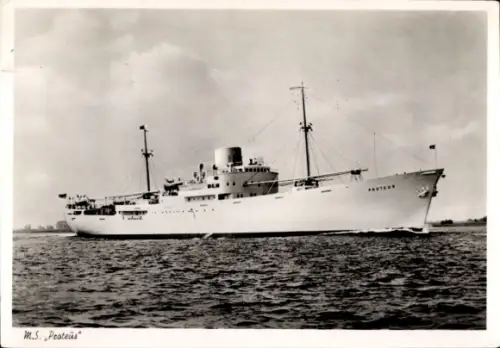 Ak Kühlschiff MS Proteus, Deutsche Werft, F. Laeisz