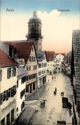 Ak Aalen im Ostalbkreis Württemberg,  Schulstraße, Stahlwaren