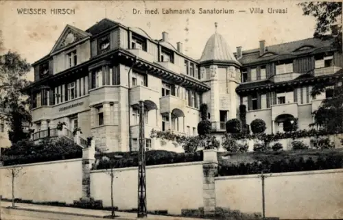 Ak Dresden Weißer Hirsch, Dr. med. Lahmann's Sanatorium, Villa Urvasi