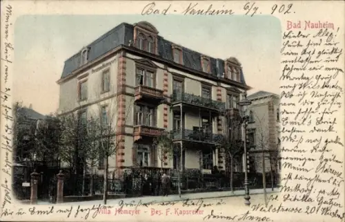 Ak Bad Nauheim in Hessen,  Villa Homeyer, Bes. F. Kapsreder