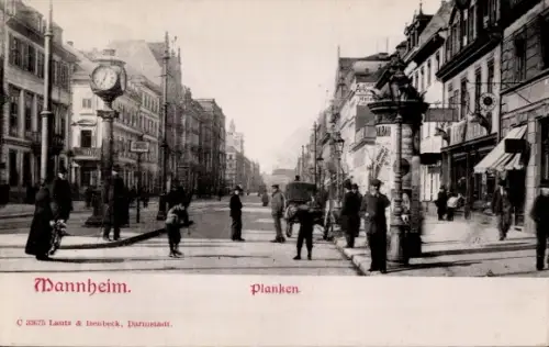 Ak Mannheim in Baden, Planken