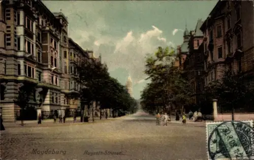 Ak Magdeburg an der Elbe, Augustastraße