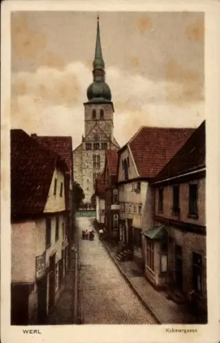 Ak Werl in Westfalen,  Krämergasse