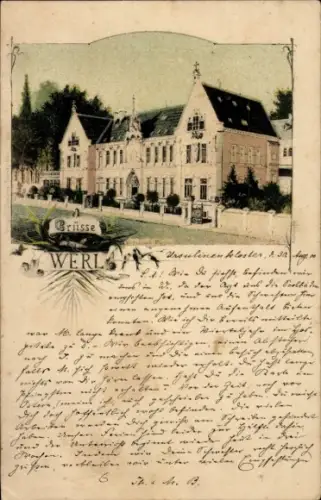 Ak Werl in Westfalen,  Ursulinenkloster